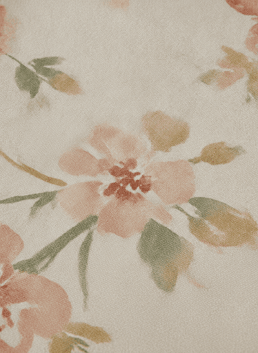 Floral Numérique Cream, Digital print — fabric by UNICOTEXTEIS