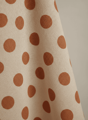 Pois Numérique Terracotta, Digital print — fabric by UNICOTEXTEIS